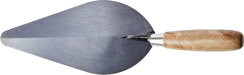 Atlas - Colher de Pedreiro de Metal com Canto Arredondado de 10 Polegadas