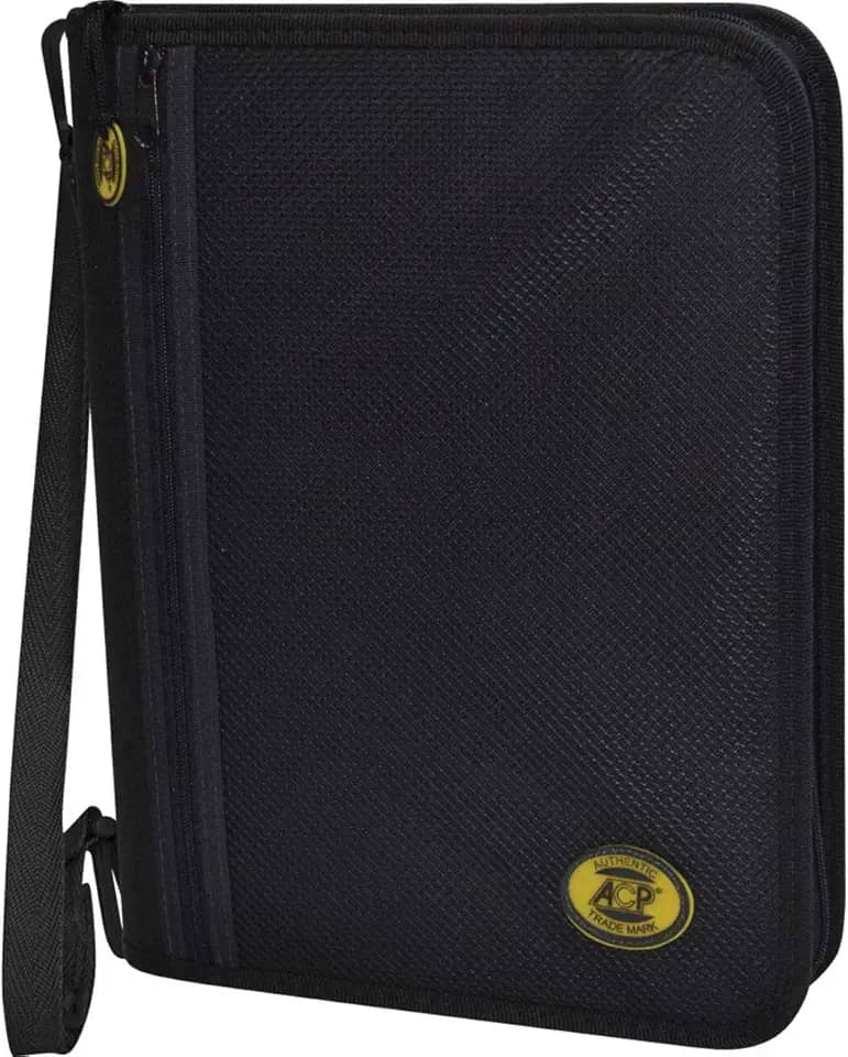 Acp 918, Fichário com Zipper e Alça Teen, Preto