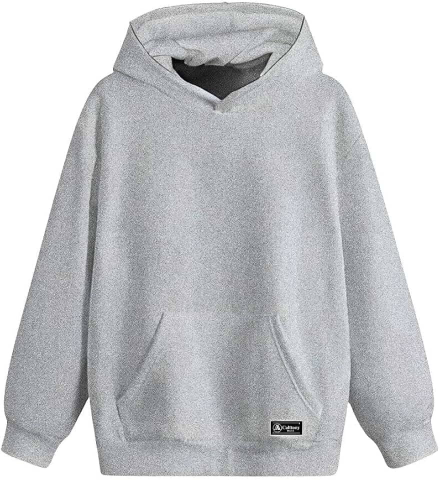 Blusão Moletom Canguru Infantil Liso Básico com Capuz e Bolso