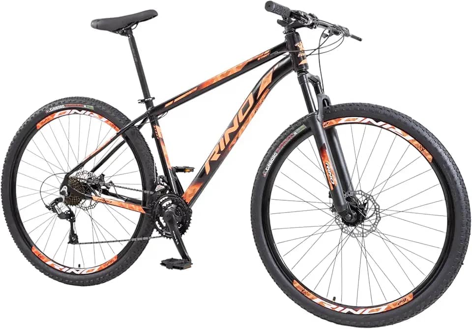 Bicicleta Rino Start RX 1.4 MTB Aro 29 Alumínio 24 Marchas Freio a Disco Suspensão Dianteira