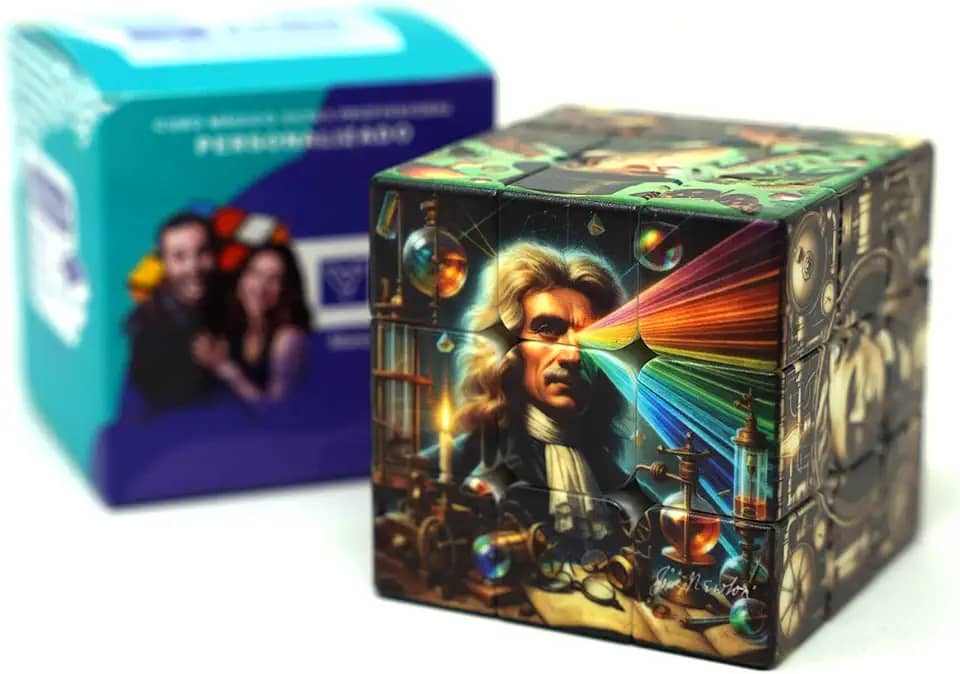 Cubo Mágico Manual do Mundo Ciência Retrô - Cubo Mágico Personalizado Profissional