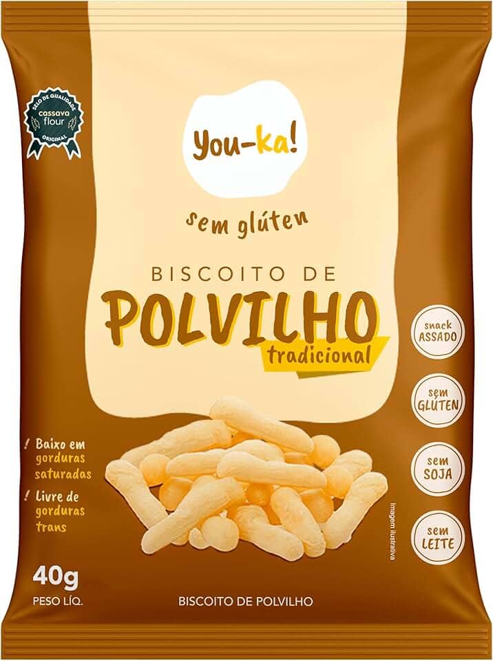 Biscoito de Polvilho Tradicional Sem Glúten You-k! 40g