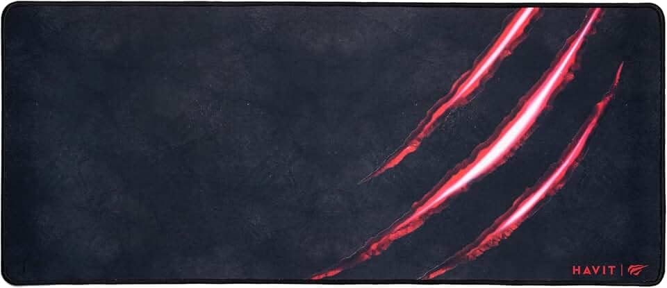 Havit Mouse Pad Grande 70 X 30 Cm Gamer, Hv-MP861, Movimento Suave e Preciso, Costurado, Preto