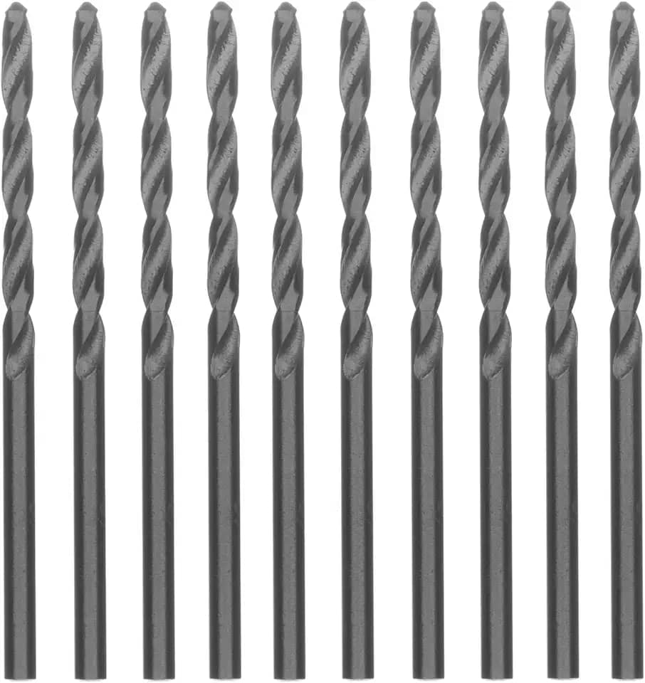 MTX Broca para Metal 7/64" (≈2,8 mm) HSS Aço Rápido Polida – Haste Cilíndrica Universal, Kit com 10 Peças