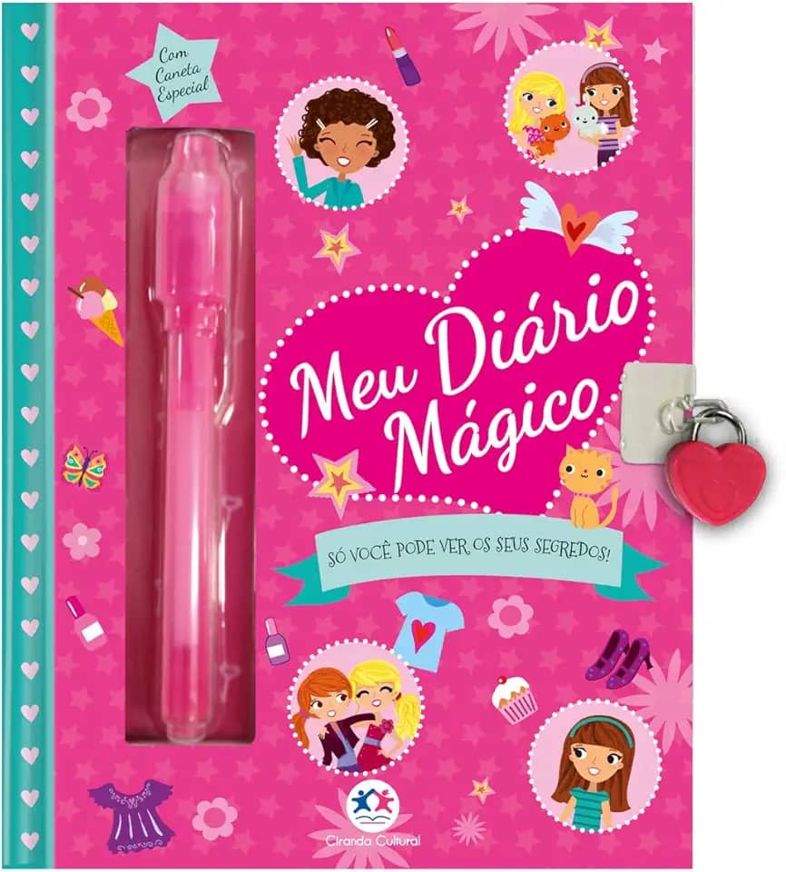 Meu Livro Diário Mágico: Só você pode ver os seus segredos!