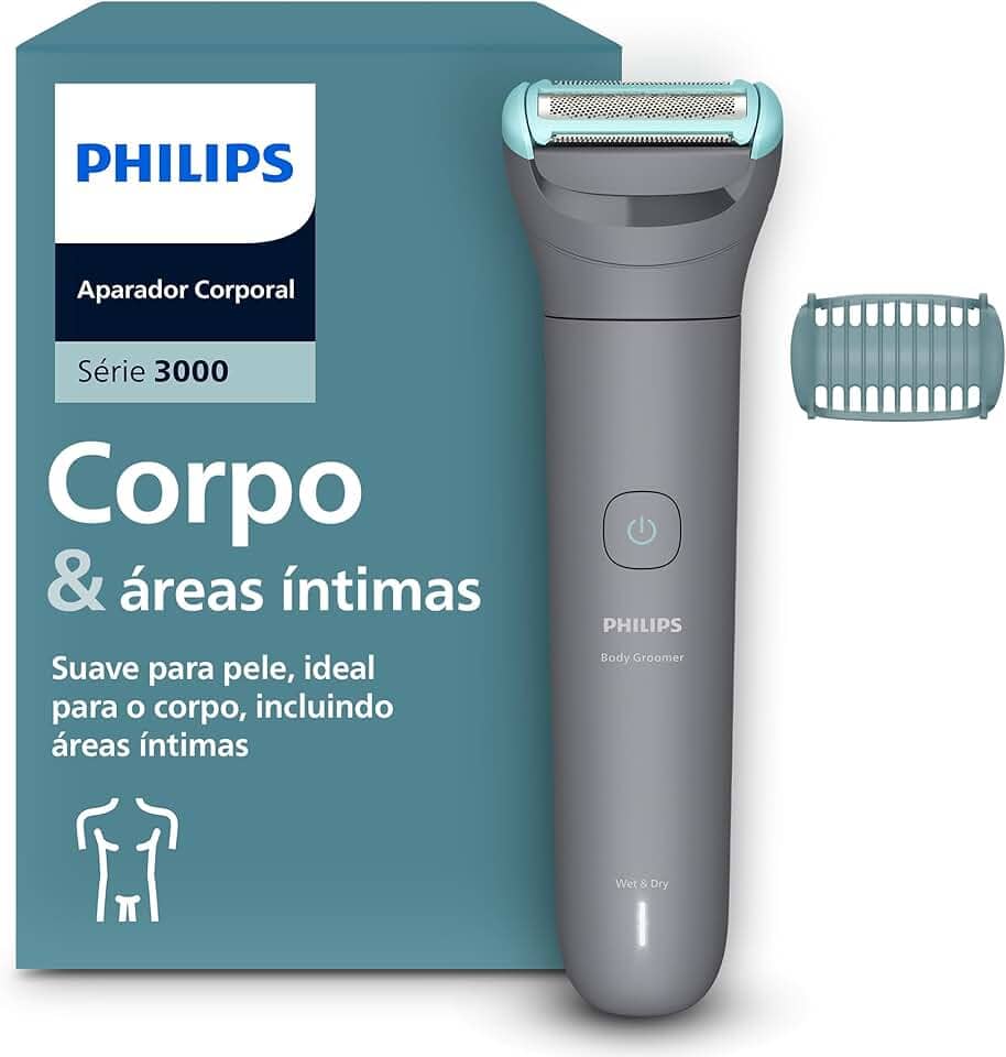 PHILIPS aparador e raspador de pelos do corpo, à prova d’água, Bivolt - BG3470/15