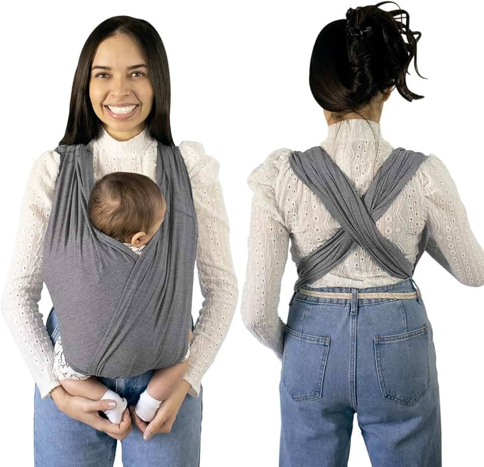 Sling em X da KaBaby GG Cinza