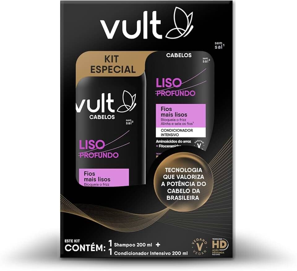 VULT PROMOPACK SHAMPOO E CONDICIONADOR LISO PROFUNDO 2x200ml
