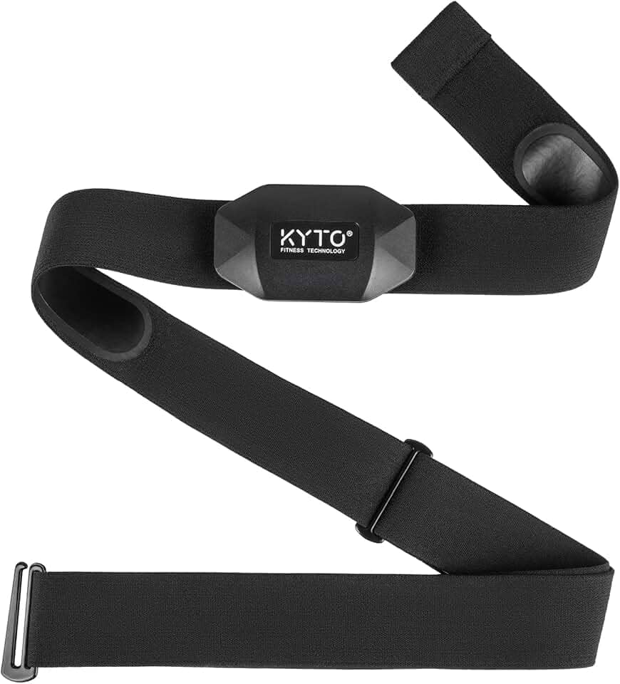 KYTO Heart Rate Monitor Chest Strap, ANT+/ Bluetooth, Compatible with iOS/Android APPs, Cycling/Yoga/Basketball/Running/Fitness Exercise/Boxing