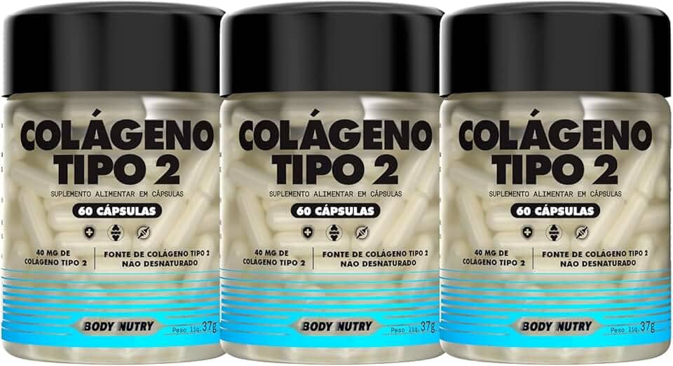 Kit 3x Colageno Tipo 2 + Joelho E Articulação 60 Caps