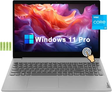 Lenovo Ideapad 3i [Windows 11 Pro] 15 39.6 cm FHD Touchscreen Business Laptop, Intel Core i3-1115G4, 8 GB RAM, SSD PCIe de 256 GB, teclado numérico, Wi-Fi 6, BT 5, HDMI, USB, leitor de cartão, com