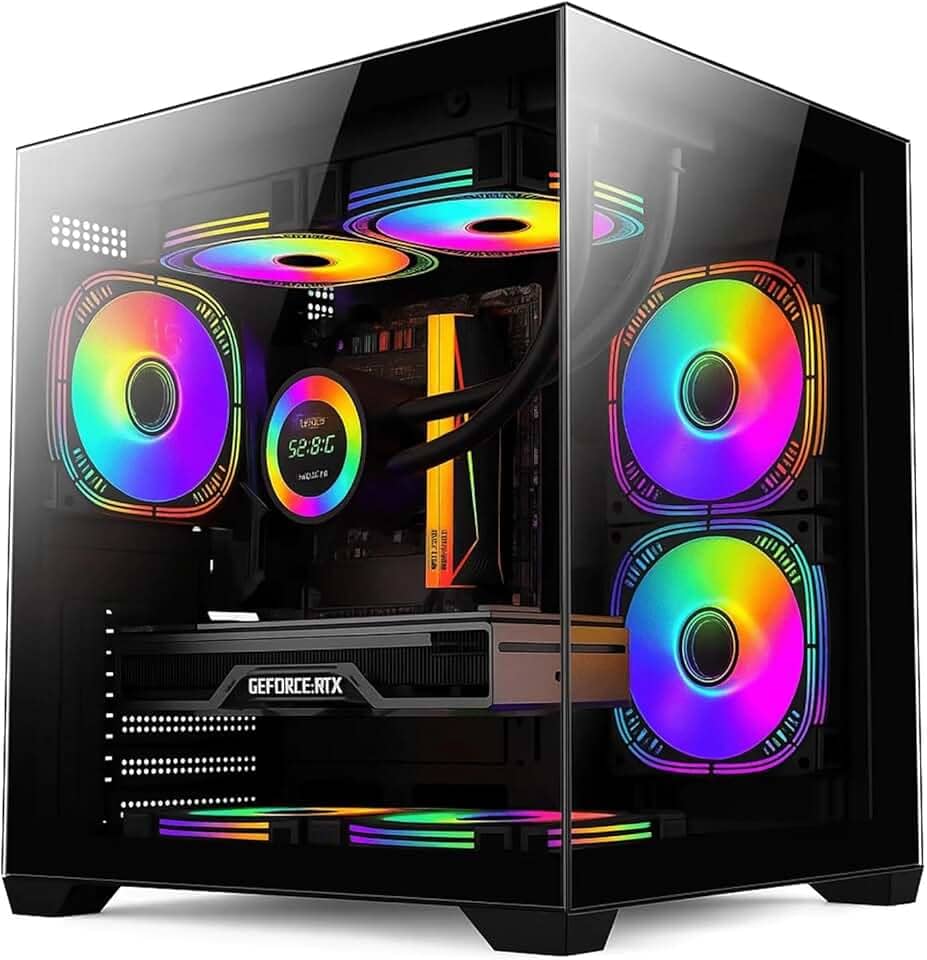 PC Gamer AMD Ryzen 5 5500, Geforce RTX 5060 8GB, Memória 16GB DDR4, SSD 512GB NVMe