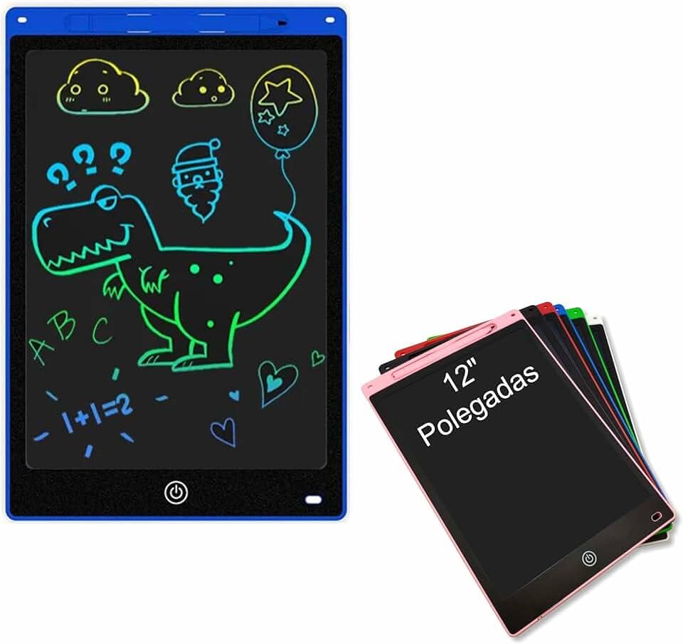 Lousa Mágica Digital Infantil 12" Polegadas Multicolorido Tablet Infantil Lcd Para Escrever e Desenhar (Azul)
