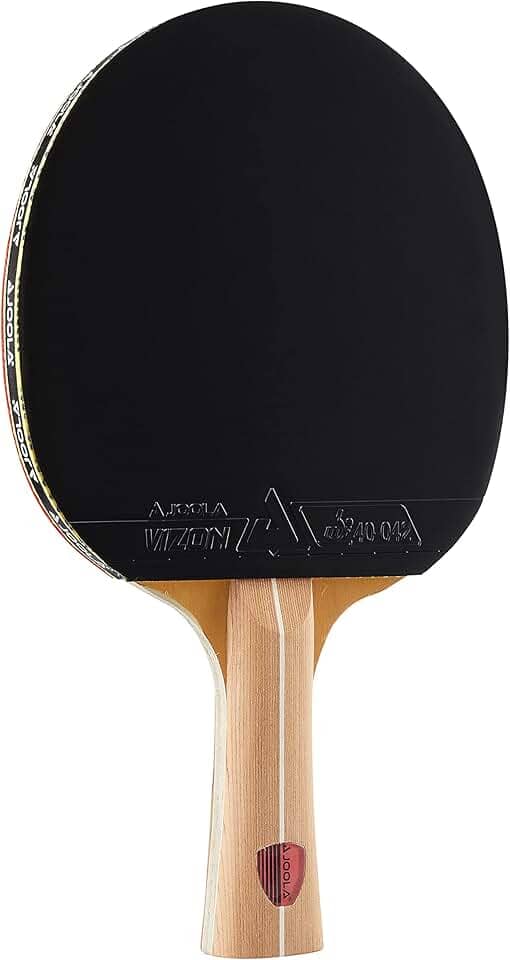 JOOLA Controle Ômega – Tournament Ping Pong Paddle – Raquete de tênis de mesa para treinamento avançado com cabo alargado – Inclui adaptador de borracha de tênis de mesa 32 – Projetado para controle