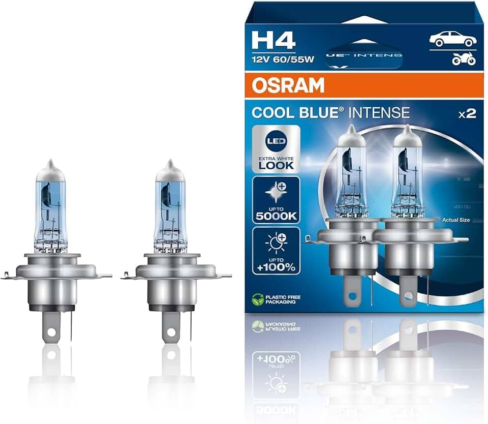 OSRAM COOL BLUE INTENSE NEXT GENERATION H4 64193 CBN - HCB DUO (até 5000K)