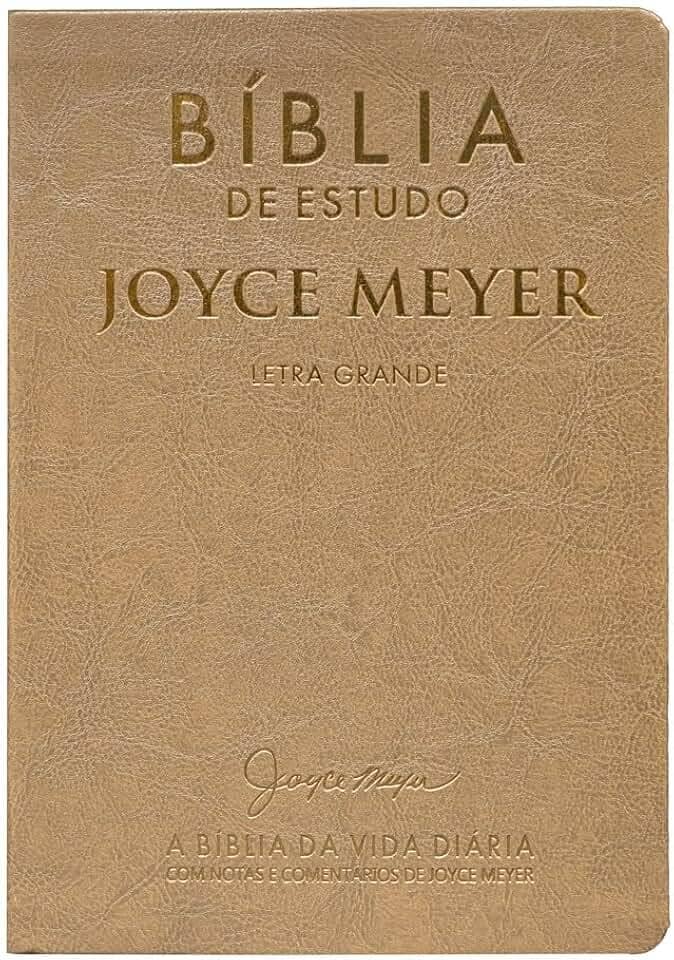 Biblia De Estudo: Joyce Meyer Dourada Letra Grande