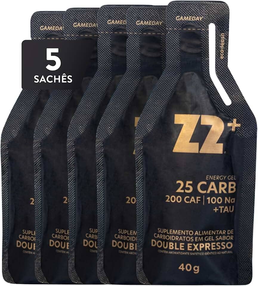 Z2 Energy Gel Sabor Peppermint - Suplemento Alimentar em Gel Líquido para Atletas de Alto Rendimento - 25g de Carboidratos e 100mg de Sódio - Linha Everyday - Box 05 Sachês 40g Cada