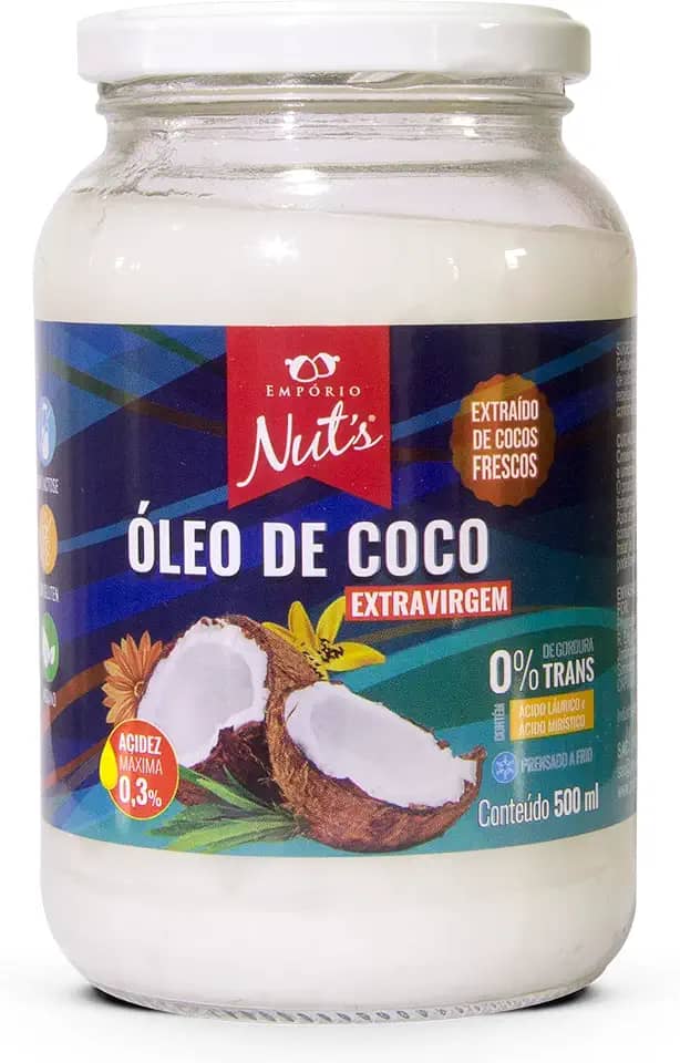 Óleo de Coco Extravirgem 500ml - Empório Nut's