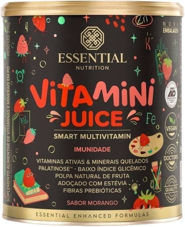 Vitamini Juice sabor Morango - Essential Nutrition