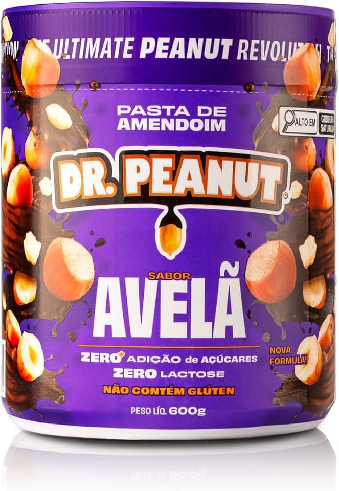 Dr. Peanut Pasta de Amendoim Avelã 600G - Com Whey Protein