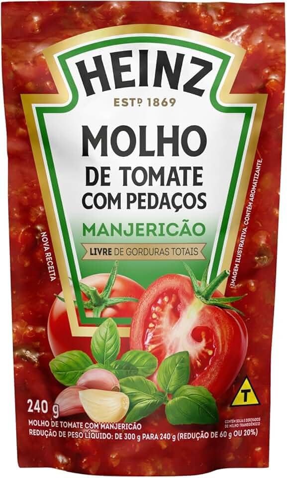 Heinz Molho de Tomate Manjericão, 240g