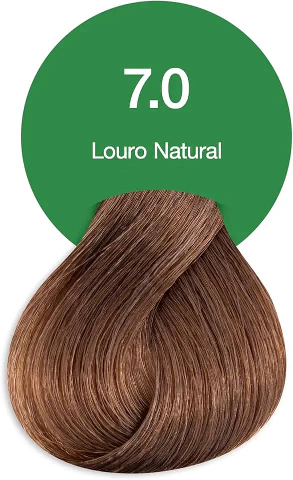 Acquaflora 7.0 Louro Natural Coloracao Creme Permanente Vegana 60g