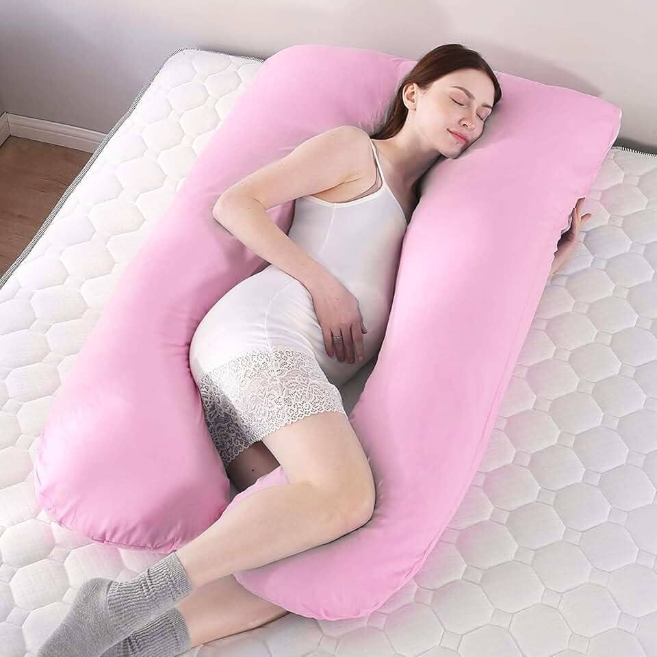 Travesseiro Para Grávida Gestante Cor (Rosa)