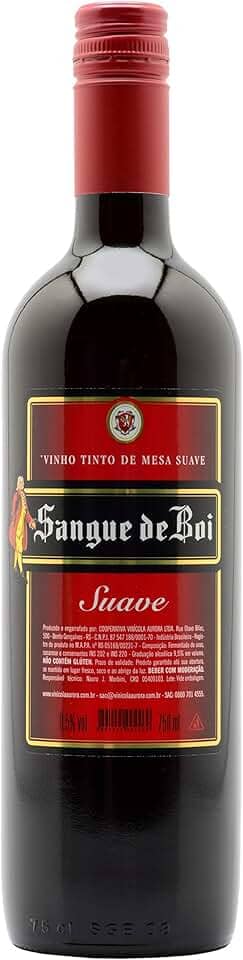 Sangue de Boi Vinho Tinto Suave 750Ml