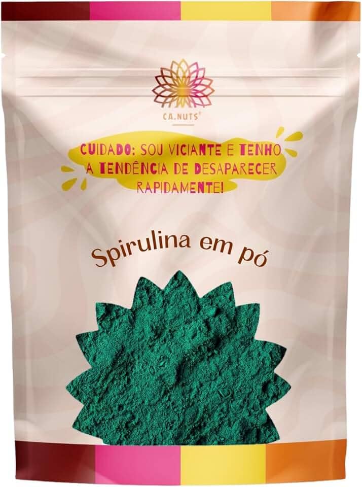 Spirulina em Pó Premium | Marca Ca.Nuts | Linha especial Ca.Nuts (500g)