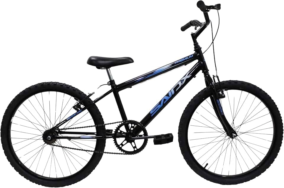Bicicleta Aro 24 Bike Sem Marcha Masculina e Feminina Saidx Premium, Quadro em Aço, Freio V-Brake