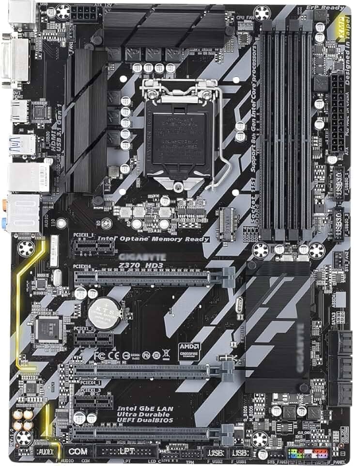 Placa-Mãe ATX LGA1151 Z370 com Suporte DDR4, M.2 e Conectividade HDMI