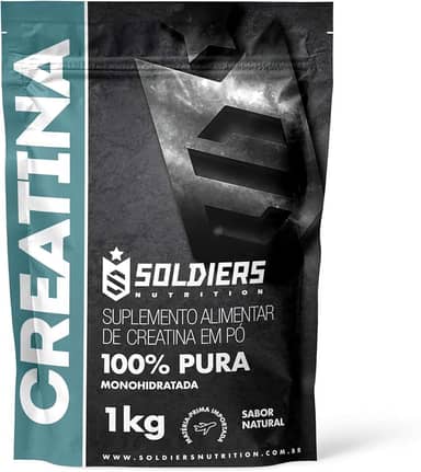 Creatina Monohidratada 1Kg - 100% Pura Importada - Soldiers Nutrition