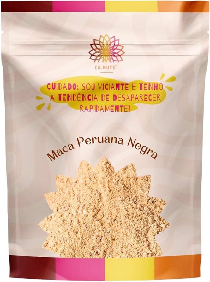 Maca Peruana Negra em Pó Premium | Linha Especial de Suplementos Ca.Nuts (500g)