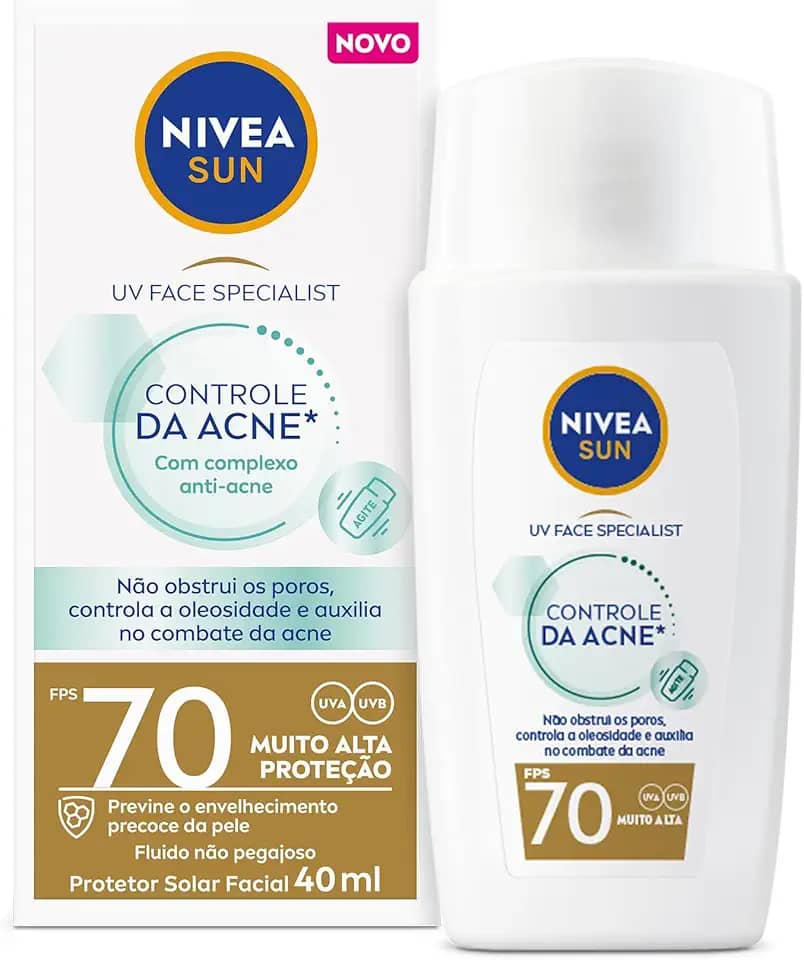 NIVEA SUN Protetor Solar UV Face Specialist Controle da Acne FPS 70 40ml
