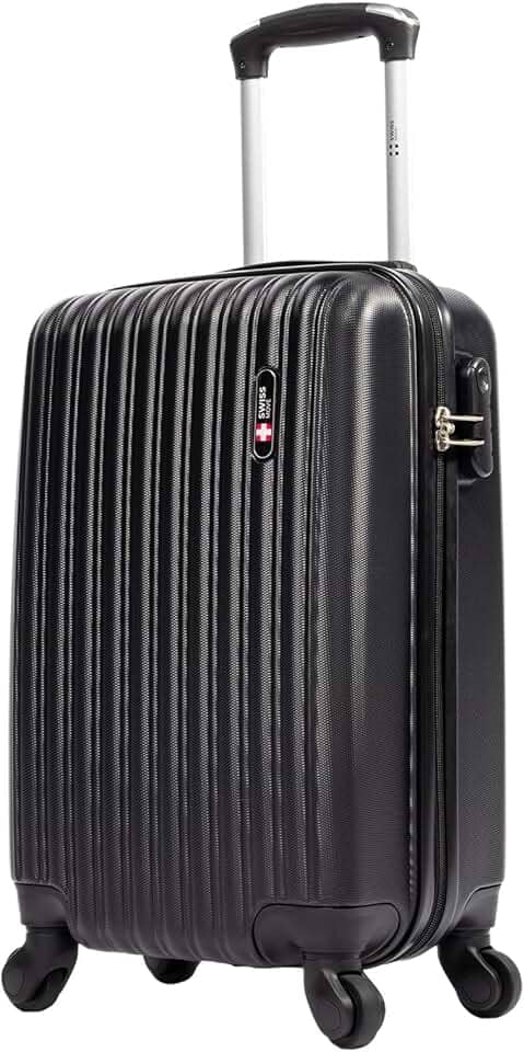 Mala de viagem bordo pequena 10kg Londres Swiss Move Preto