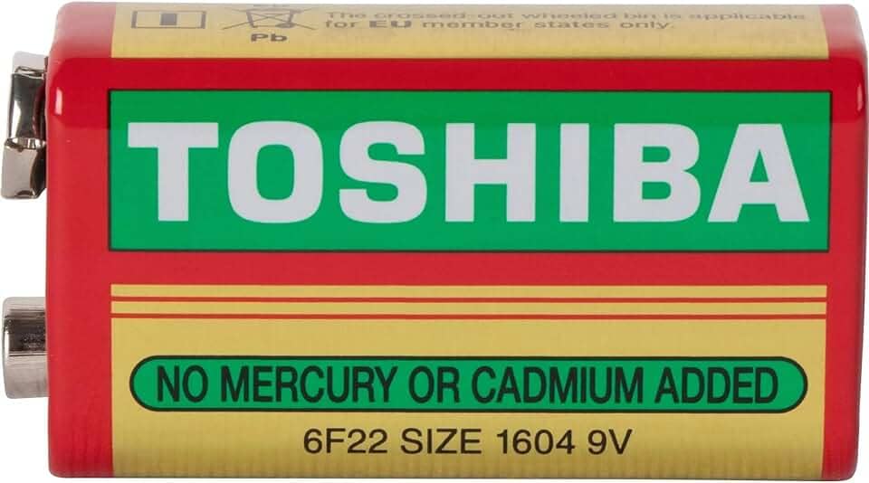 Bateria Zinco 9V 6F22KG Toshiba