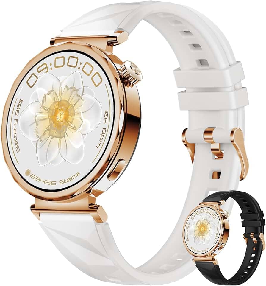 Smartwatch feminino Relógio inteligente Digital de 1.32" Full Touch com rastreador de condicionamento físico, atende/faz chamadas com mais de 120 modos esportivos,Compatível com Android iOS