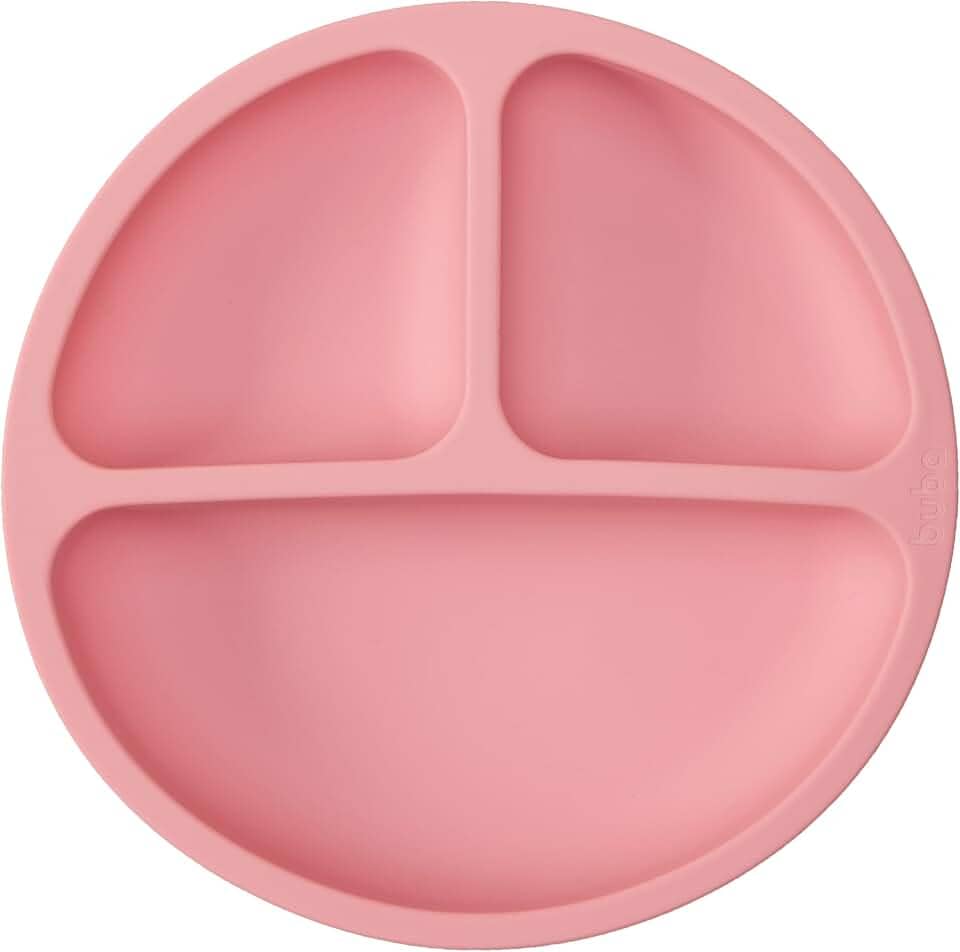 Buba Pratinho Em Silicone Com Ventosa Rosa