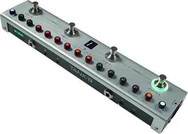 M-VAVE Pedal Multiefeitos para Baixo Profissional TANK-B com Bateria Recarregável, 36 Presets, Bluetooth, Simulador de Amplificador, IR Cab, Gravação em Celular - Efeito Portátil para Estúdio e Palco