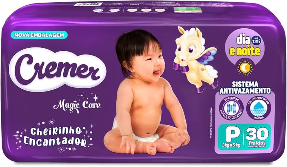 Fralda Cremer Jumbo P 30 Unidades
