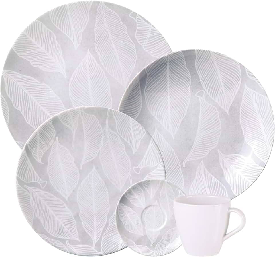 Aparelho de Jantar Tramontina Arbo em Porcelana Decorada 20 Peças