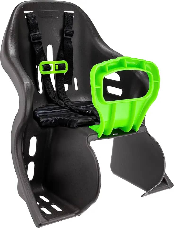 CADEIRINHA TRASEIRA KID BIKE GRAFITE COM VERDE