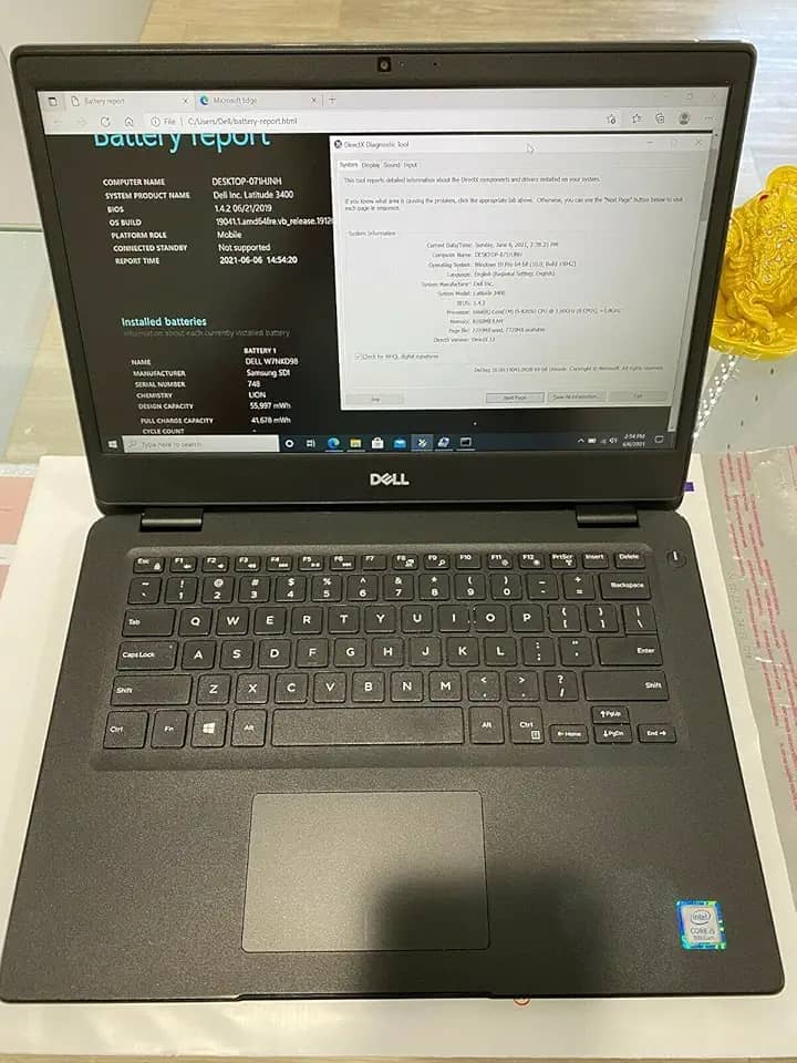 Notebook Dell Latitude 3000 3400, 14" 1920 X 1080, Core i5 I5-8265U, 8GB de RAM, SSD de 256 GB