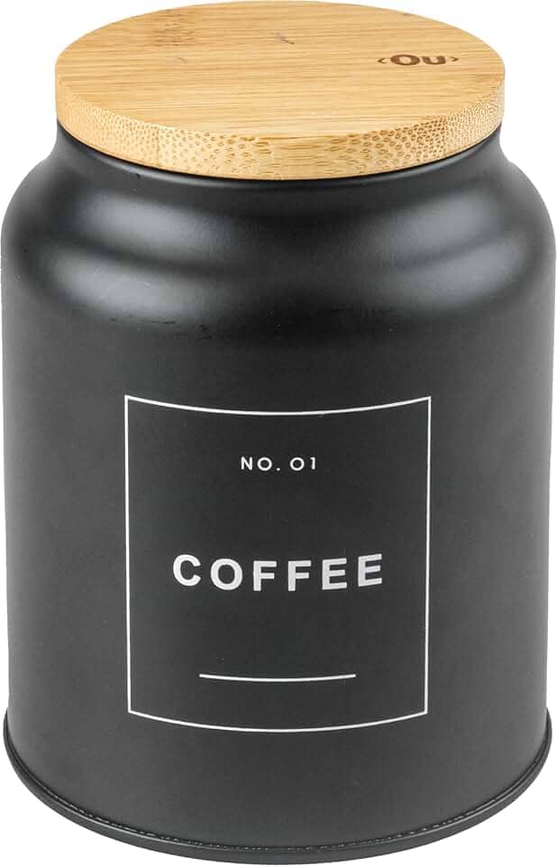 Ou Pote em Metal Coffee 1,1L Preto Linha Sense