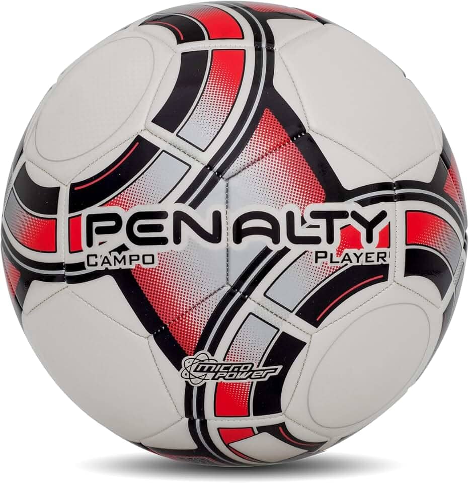 Bola Penalty Player XXIII Campo Branca e Vermelha