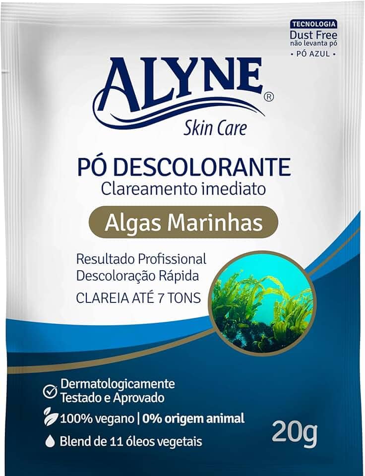 Alyne, Pó Descolorante, Algas Marinhas, 20 g, Azul