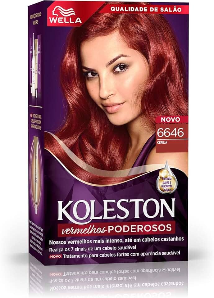 Koleston Tinta De Cabelo Borgonha Vibrante 6646 4446