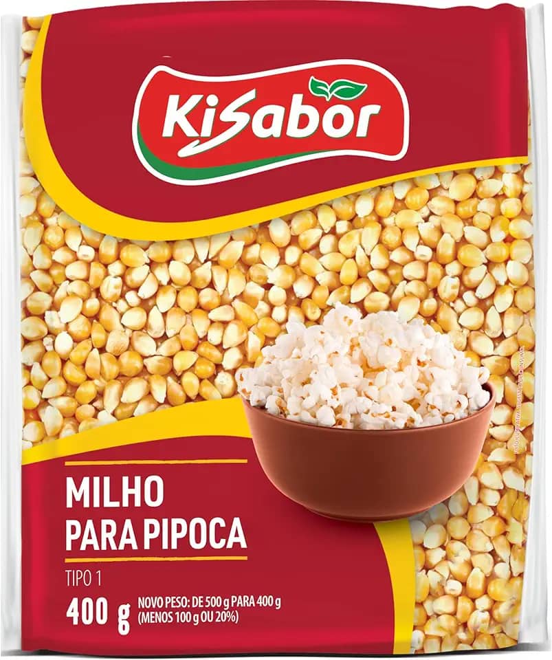 KiSabor, Milho Para Pipoca, 400 Gramas