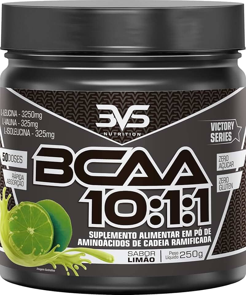 3VS Nutrition BCAA 10:1:1 250g - Sabor gourmet Limão