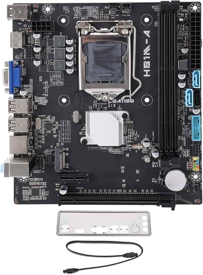 Placa mãe H81M A, memória 2 x DDR3 máx. 32 GB, CPU LGA1150, PCI E2.0X16, Serial ATA 3.0x2, VGA, HDMI, M.2 ATX Mainboard para Core i3, i5, i7 4ª geração